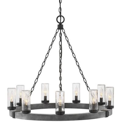 Hinkley Sawyer Outdoor Chandelier - Color: Grey - Size: Medium - 29208DZ