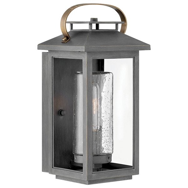 Hinkley Atwater Outdoor Wall Sconce - Color: Grey - Size: Small - 1160AH
