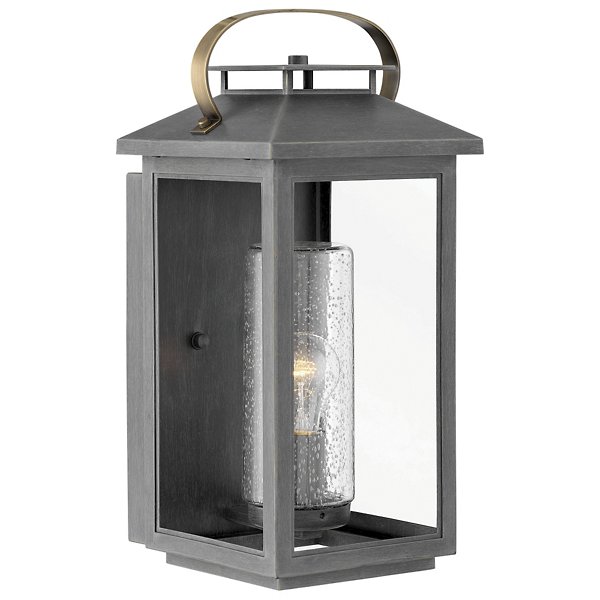 Hinkley Atwater Outdoor Wall Sconce - Color: Grey - Size: Medium - 1164AH