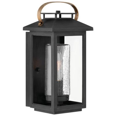 Hinkley Atwater Outdoor Wall Sconce - Color: Black - Size: Small - 1160BK