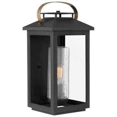 Hinkley Atwater Outdoor Wall Sconce - Color: Black - Size: Large - 1165BK
