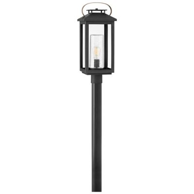 Hinkley Atwater Outdoor Post Mount - Color: Matte - Size: 1 light - 1161BK