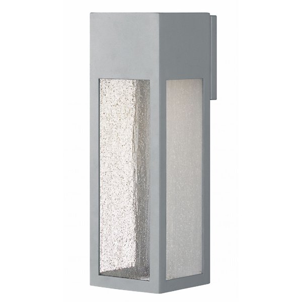 Hinkley Rook Outdoor LED Wall Sconce - Color: Titanium - Size: Large - 1785