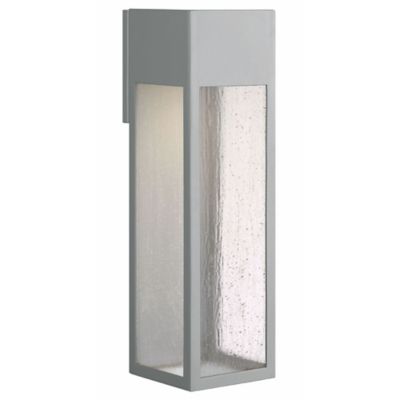 Hinkley Rook Outdoor LED Wall Sconce - Color: Titanium - Size: Extra Large 