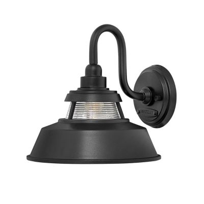 Hinkley Troyer Outdoor Wall Sconce - Color: Black - Size: 1 light - 1194BK