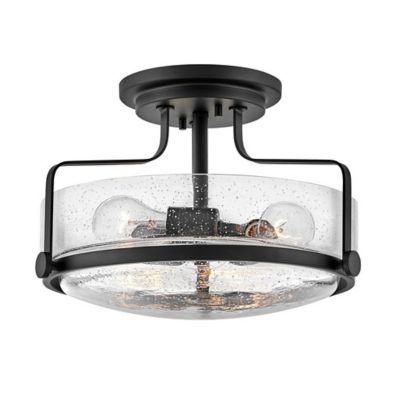 Hinkley Foyer Harper Semi Flushmount Light - Color: Black - Size: Small - 3