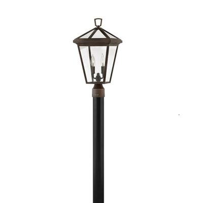 Hinkley Alford Place Outdoor Post Light - Color: Black - Size: Small - 2561