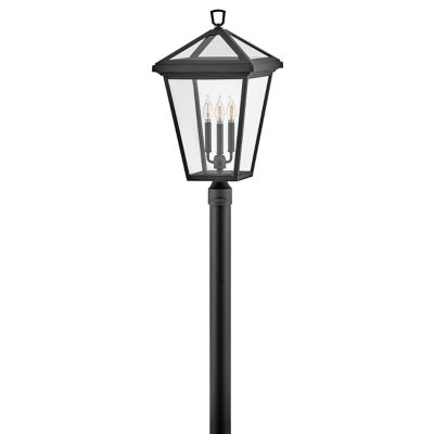 Hinkley Alford Place Outdoor Post Light - Color: Black - Size: Large - 2563