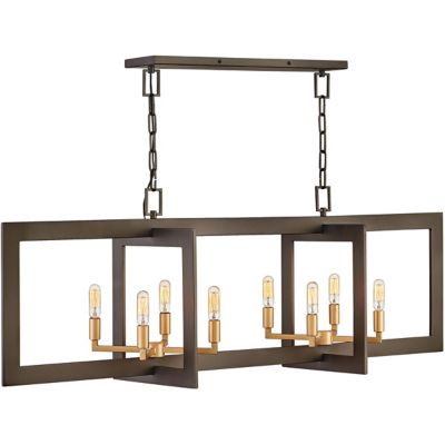 Hinkley Anders Linear Chandelier - Color: Brown - Size: 8 light - 4348MM