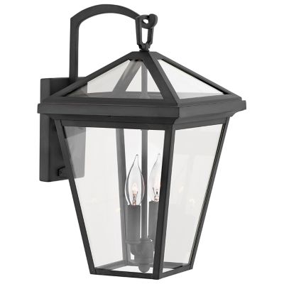 Hinkley Alford Place Outdoor Wall Sconce - Color: Black - Size: Medium - 25