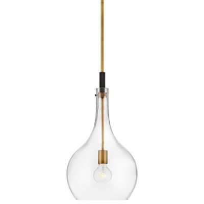 Hinkley Ziggy Pendant Light - Color: Brass - Size: 1 light - 4457HB-CL