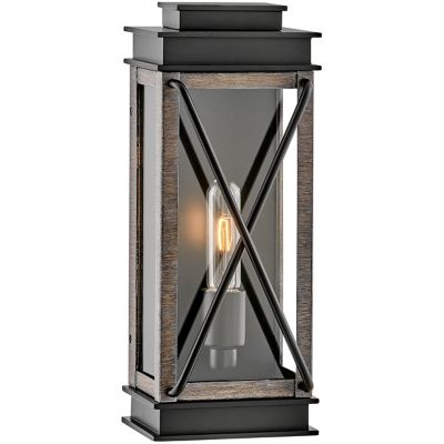 Hinkley Montecito Outdoor Wall Sconce - Color: Black - Size: Small - 11190B