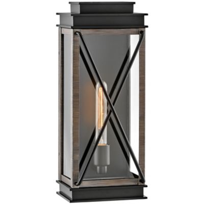 Hinkley Montecito Outdoor Wall Sconce - Color: Black - Size: Medium - 11194