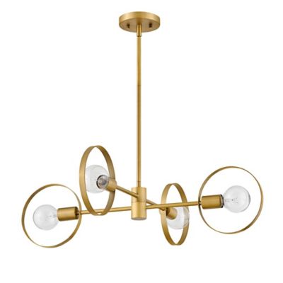 Hinkley Desi Chandelier - Color: Brass - Size: Medium - 37294LCB