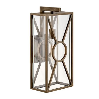 Hinkley Brixton Outdoor Wall Sconce - Color: Bronze - Size: Medium - 18374B