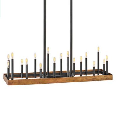 Hinkley Wells Linear Chandelier - Color: Brass - Size: 18 light - 3868WA