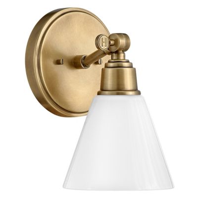 Hinkley Arti Bath Wall Sconce - Color: Brass - Size: 1 light - 51180HB