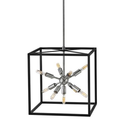 Hinkley Aros Pendant Light - Color: Silver - Size: 9 light - 46317BLK-PN