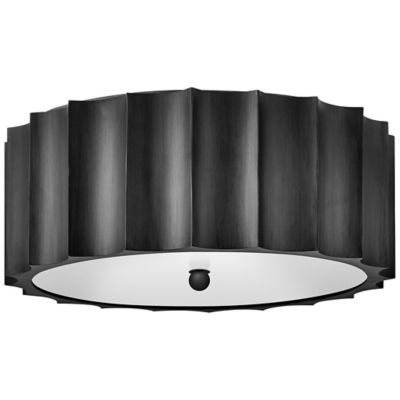 Hinkley Gia Flushmount Light - Color: Grey - Size: Large - 34098BGR