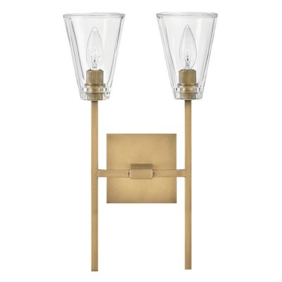 Hinkley Auden Double Wall Sconce - Color: Brass - Size: 2 light - 50642HB