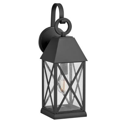 Hinkley Briar Outdoor Wall Sconce - Color: Black - Size: Medium - 23304MB