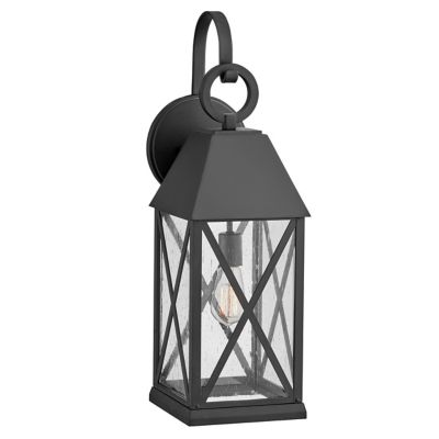 Hinkley Briar Outdoor Wall Sconce - Color: Black - Size: Large - 23305MB