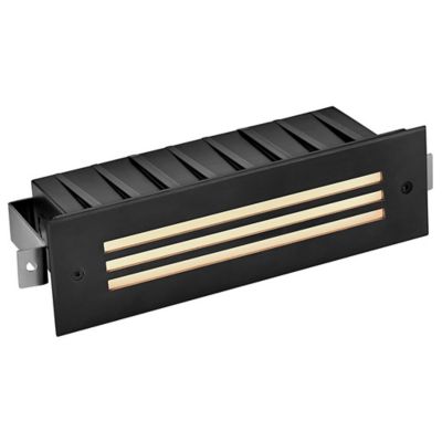 Hinkley Sparta Dash LED Louvered Brick Light - Color: Black - Size: Large -