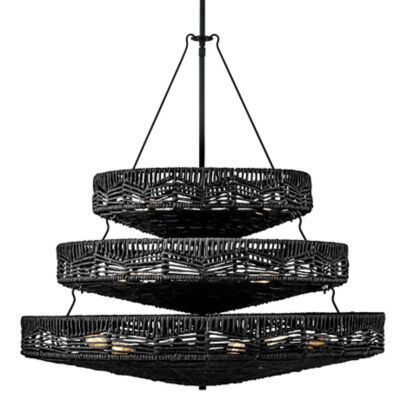 Hinkley Ophelia Chandelier - Color: Black - Size: 13 light - 42308BK-BK