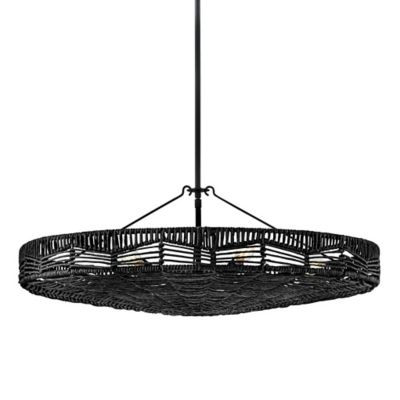 Hinkley Ophelia Convertible Pendant Light / Semi Flushmount - Color: Black 