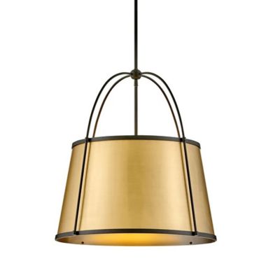 Hinkley Clarke Pendant Light - Color: Brass - Size: Large - 4895BK-LDB