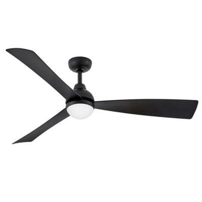 Hinkley Una Indoor/Outdoor LED Ceiling Fan - Color: Black - Blade Color: Ma