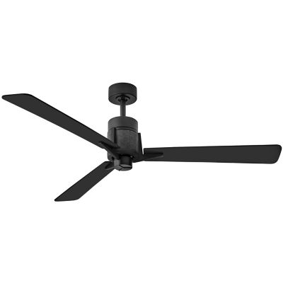 Hinkley Atticus LED Smart Ceiling Fan - Color: Black - Blade Color: Matte B