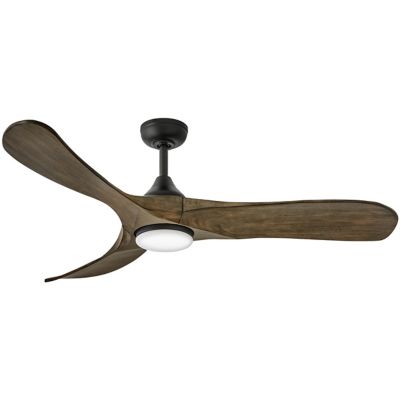 Hinkley Swell Illuminated LED Smart Ceiling Fan - Color: Black - 903856FDB-