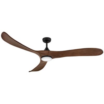 Hinkley Swell Illuminated LED Smart Ceiling Fan - Color: Black - 903872FWB-