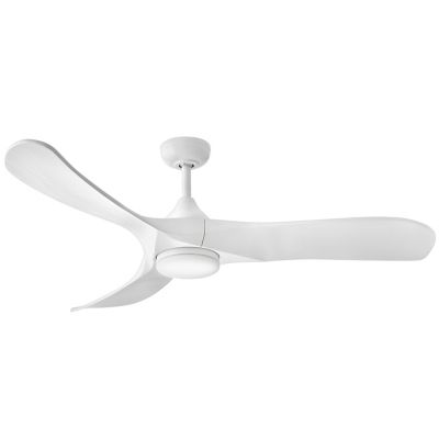 Hinkley Swell Illuminated LED Smart Ceiling Fan - Color: White - 903856FWW-