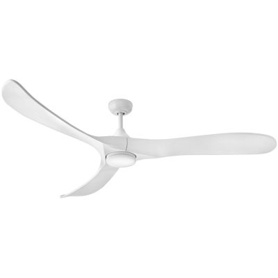 Hinkley Swell Illuminated LED Smart Ceiling Fan - Color: White - 903872FDB-