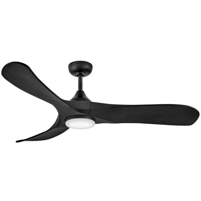 Hinkley Swell Illuminated LED Smart Ceiling Fan - Color: Black - 903856FBB-