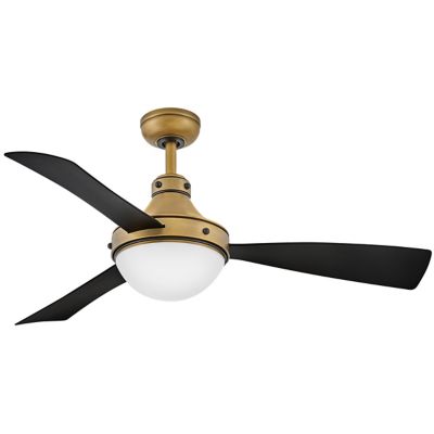 Hinkley Oliver LED Ceiling Fan - Color: Brass - Blade Color: Heritage Brass