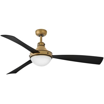 Hinkley Oliver LED Ceiling Fan - Color: Brass - Blade Color: Heritage Brass