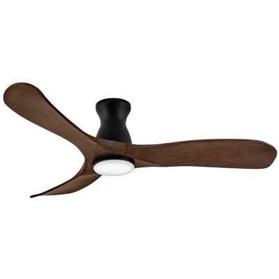 Hinkley Swell Flush Illuminated LED Ceiling Fan - Color: Black - Blade Colo