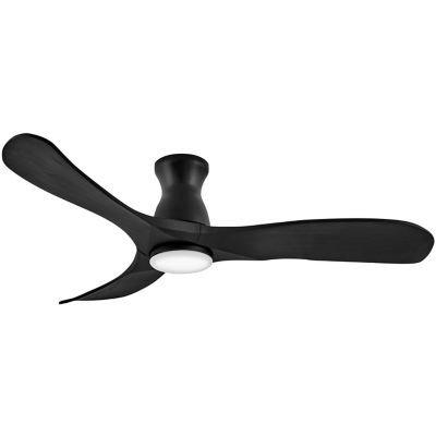 Hinkley Swell Flush Illuminated LED Ceiling Fan - Color: Black - Blade Colo