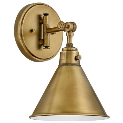 Hinkley Arti Short Swing Arm Wall Sconce - Color: Brass - Size: 1 light - 3