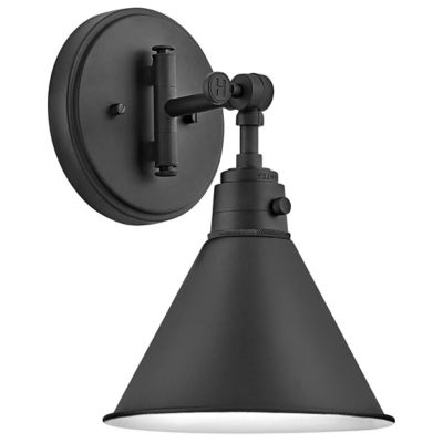 Hinkley Arti Short Swing Arm Wall Sconce - Color: Black - Size: 1 light - 3