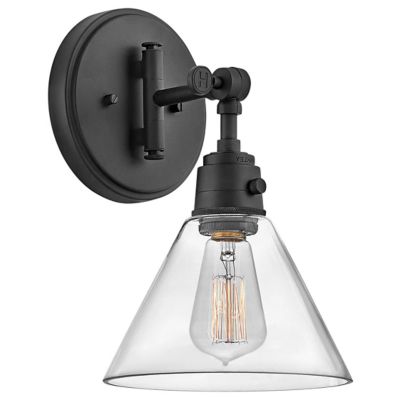 Hinkley Arti Short Swing Arm Wall Sconce - Color: Black - Size: 1 light - 3