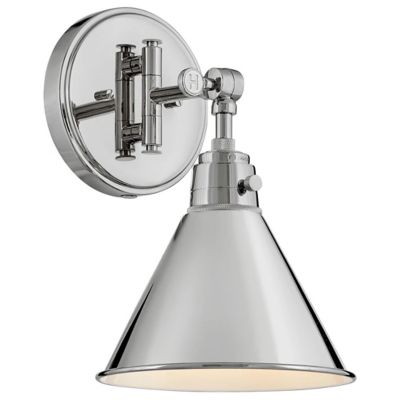 Hinkley Arti Short Swing Arm Wall Sconce - Color: Silver - Size: 1 light - 