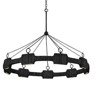 Hinkley Raffi Chandelier - Color: Black - Size: Medium - 34108CBK