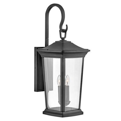 Hinkley Bromley Outdoor Wall Sconce - Color: Black - Size: Large - 2369MB