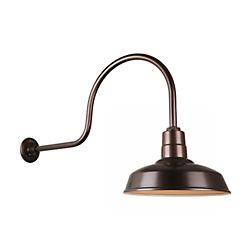 Warehouse C Arm Outdoor Wall Sconce