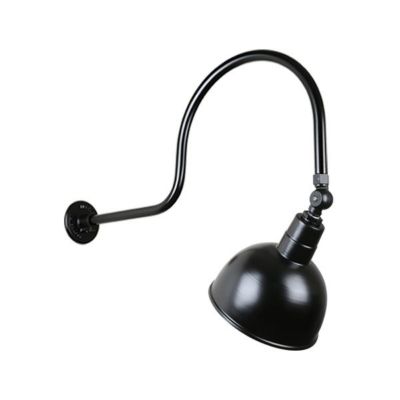 Deep Bowl C Swivel Arm Outdoor Wall Sconce