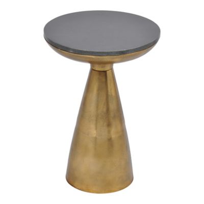 Moes Home Collection Font Side Table - Color: Brass - FI-1032-43